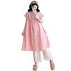 2026 Stylish Summer Pink Plaid Ruffle Two-Piece Set with Wide-Leg Pants