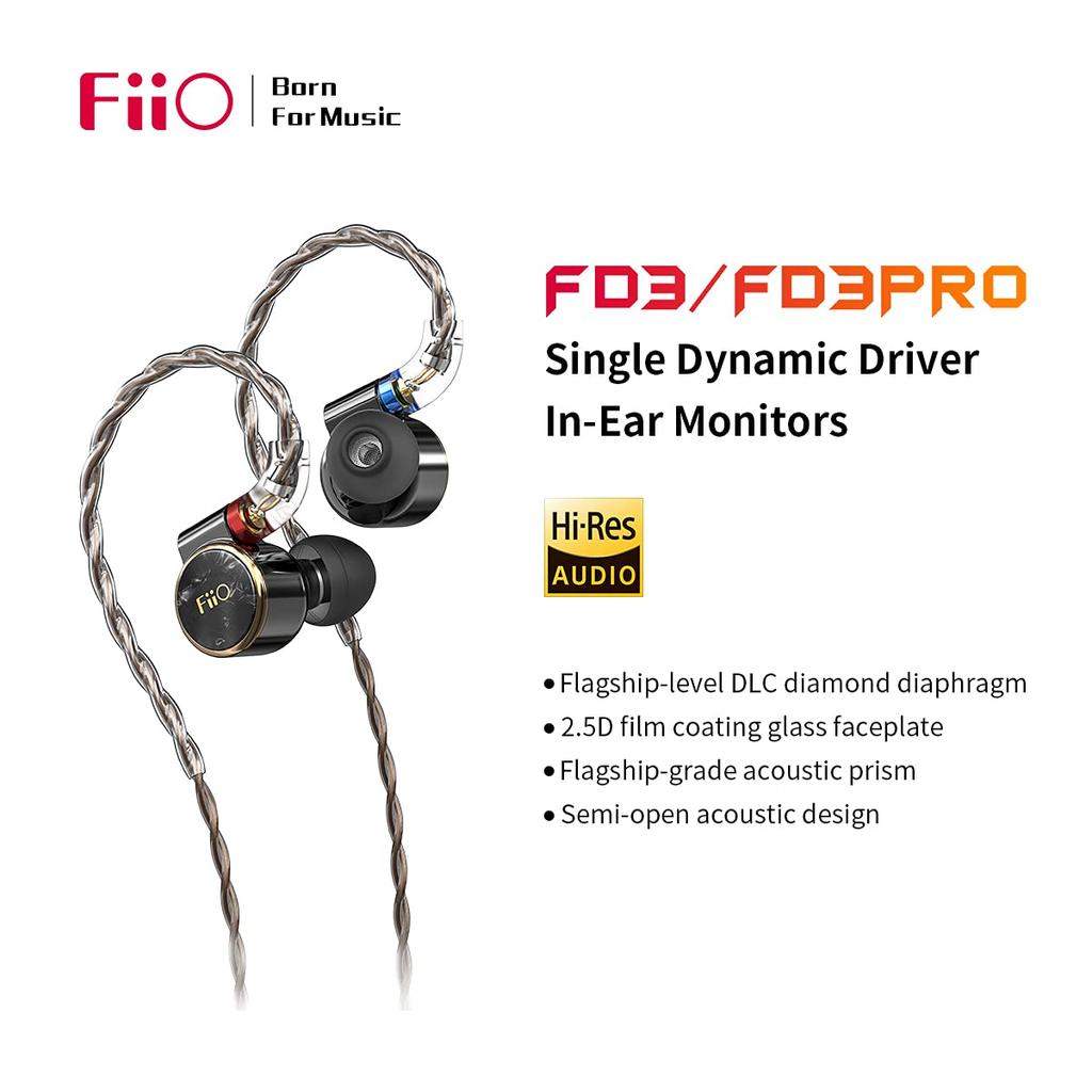 FiiO FD3 PRO In-Ear Earphones, Black