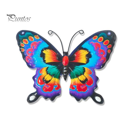 Outdoor Hanging Art Metal Butterfly Wall Decorations, Sculpture Decor, Iron Easy Installation Decor Indoor for Living Room Bedroom Garden Patio Fence