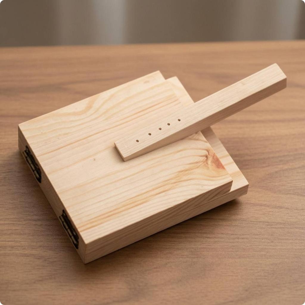 Dumpling Wrapper Wooden Press Wooden Dumpling Press Hinged