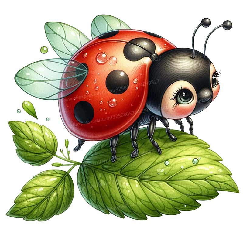 Cute Ladybug Cartoon Car Sticker Waterproof Styling Automobiles Motorcycle Exterior Accessories Vinyl Decals Y209