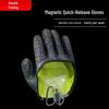 Riverside Non-slip Outdoor Fishing Gloves with Magnetic Buckle