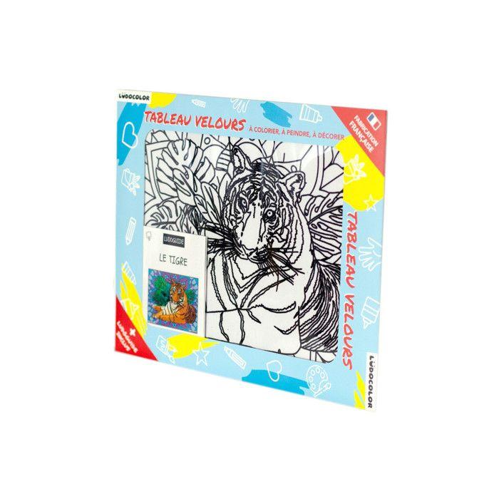 Velvet Coloring Board The Tiger