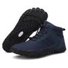 Waterproof Outdoor Cotton Shoes Hiking Climbing Fleece-Lined Warm Shoes Couple Sports Thickened Anti-Slip Snow Boots Zapatillas