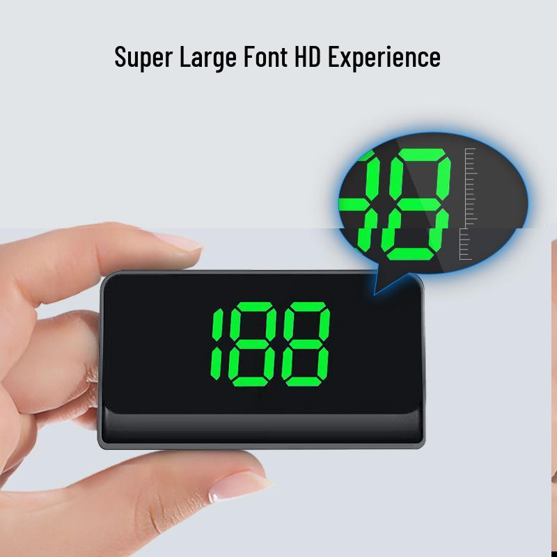 Universal Car HUD HD Projector: Multifunctional BeiDou GPS Speed Display W1 Green Light