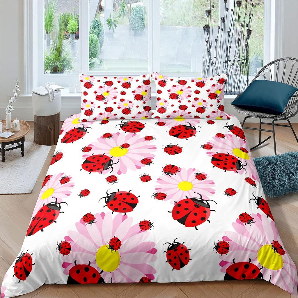 Gelbe Gänseblümchen Bettbezug Set Niedliches Blumen Bettwäsche Set Für Kinder Kind Mädchen Gartenblumen King Bettdeckenbezug Mit Kissenbezug