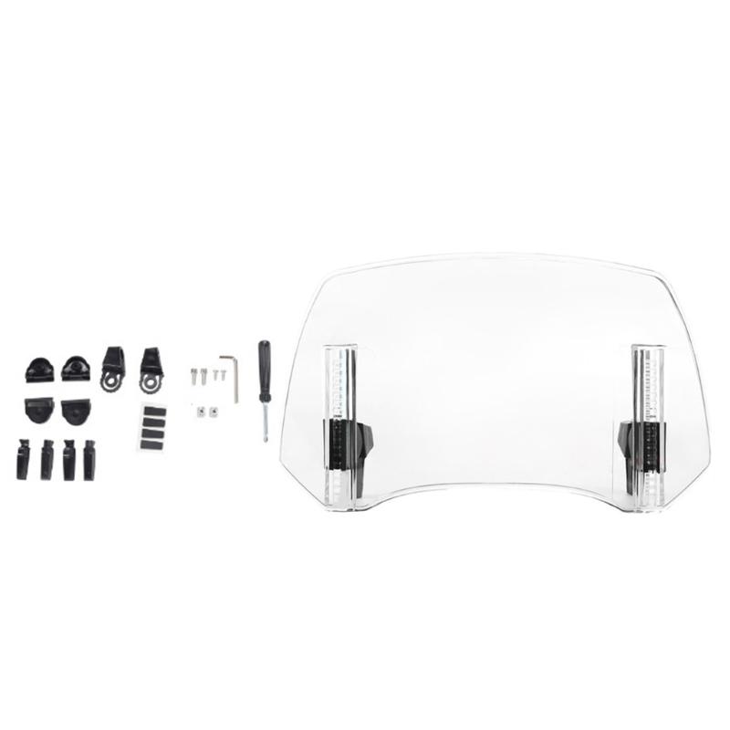 Foldable Motorcycle Windscreen for Bikers Travel Friendly Easy Carry Windshield