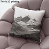 Line Art Mountain Throw Pillow Covers Pattern Cushion Cover Suitable For Sofa Bedroom Car Pillow Cover