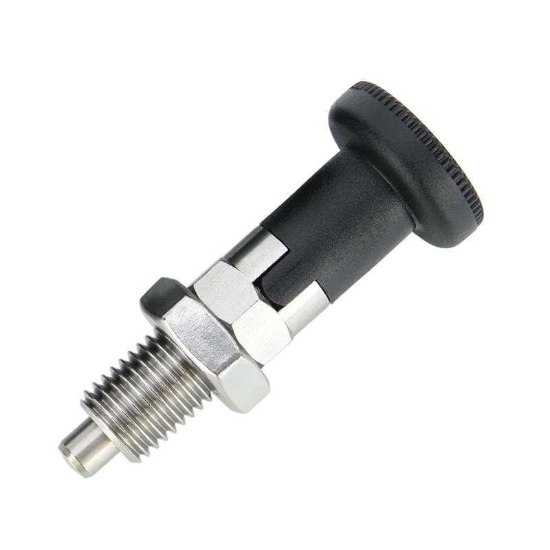 M10/M12/M16/M20 Feingewinde Selbstsichernde Indexierbolzen KST220-C Edelstahl/Kohlenstoffstahl Knopf Positionierbolzen Mit Muttern