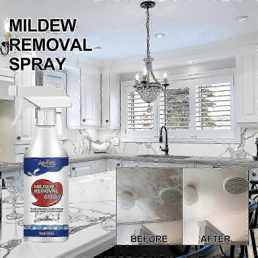 60ml Mildew Cleaning Spray Mildew Cleaner Foam Quick Remove For Kitchen Bathroom myi