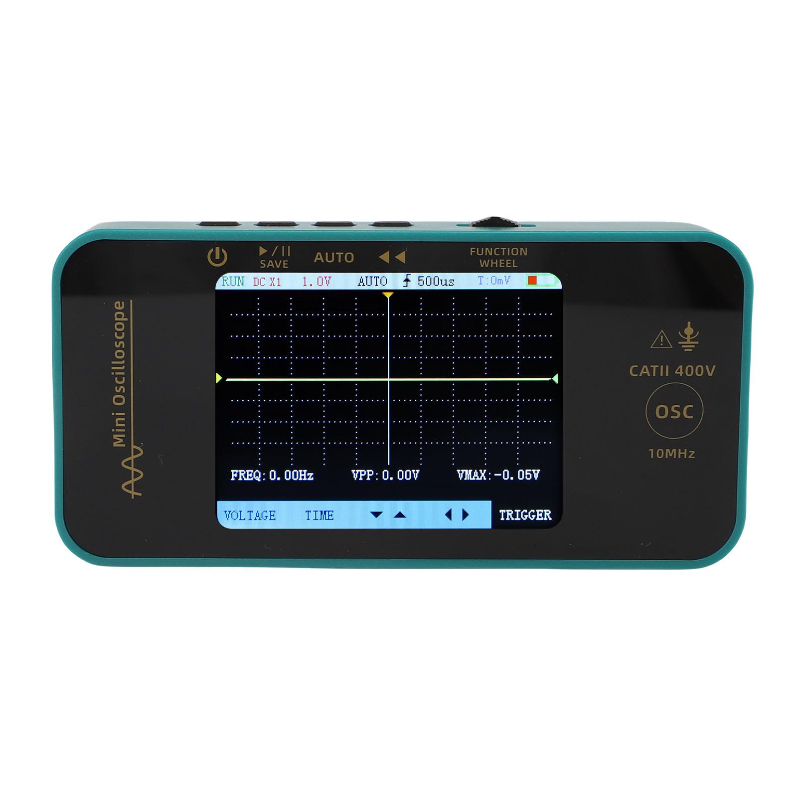 

Ручний осцилограф 3,2-дюймовий кольоровий екран 10 МГц Точний 48 МС/с Одноканальний Режим реального часу