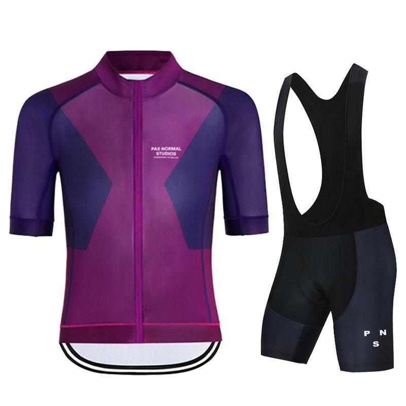 Atmungsaktives, eng anliegendes Radtrikot-Set für Herren, kurzärmelig, Fahrradbekleidung