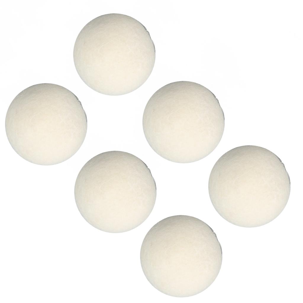 6 Pcs Wool Drying Balls High Density Adsorb Impurities Reduce Static Electricity Laundry Wool Balls