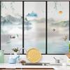 Chinese Painting Window Film Privacy Sticker UV Blocking Heat Control  Window Coverings Window Tint for Homedecor