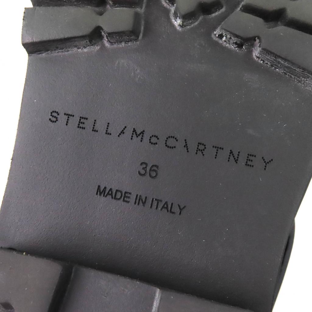 Great Stella McCartney Trace buckle strap biker boots Logo VEGEA Leather 36 Used