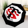 1 PC Automatic Folding Umbrella - Stade Toulousain Pattern Portable Foldable Design With 8 Ribs Christmas Birthday Gifts