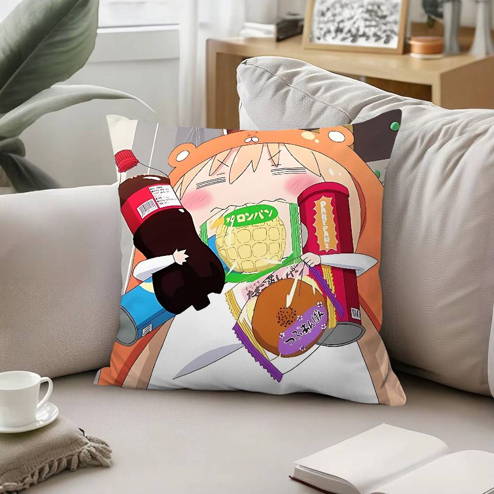Cute Umaruchan Pillow Case Sofa And Living Room Decorative Cushion Covers Dustproof And Miteproof Invisible Zipper