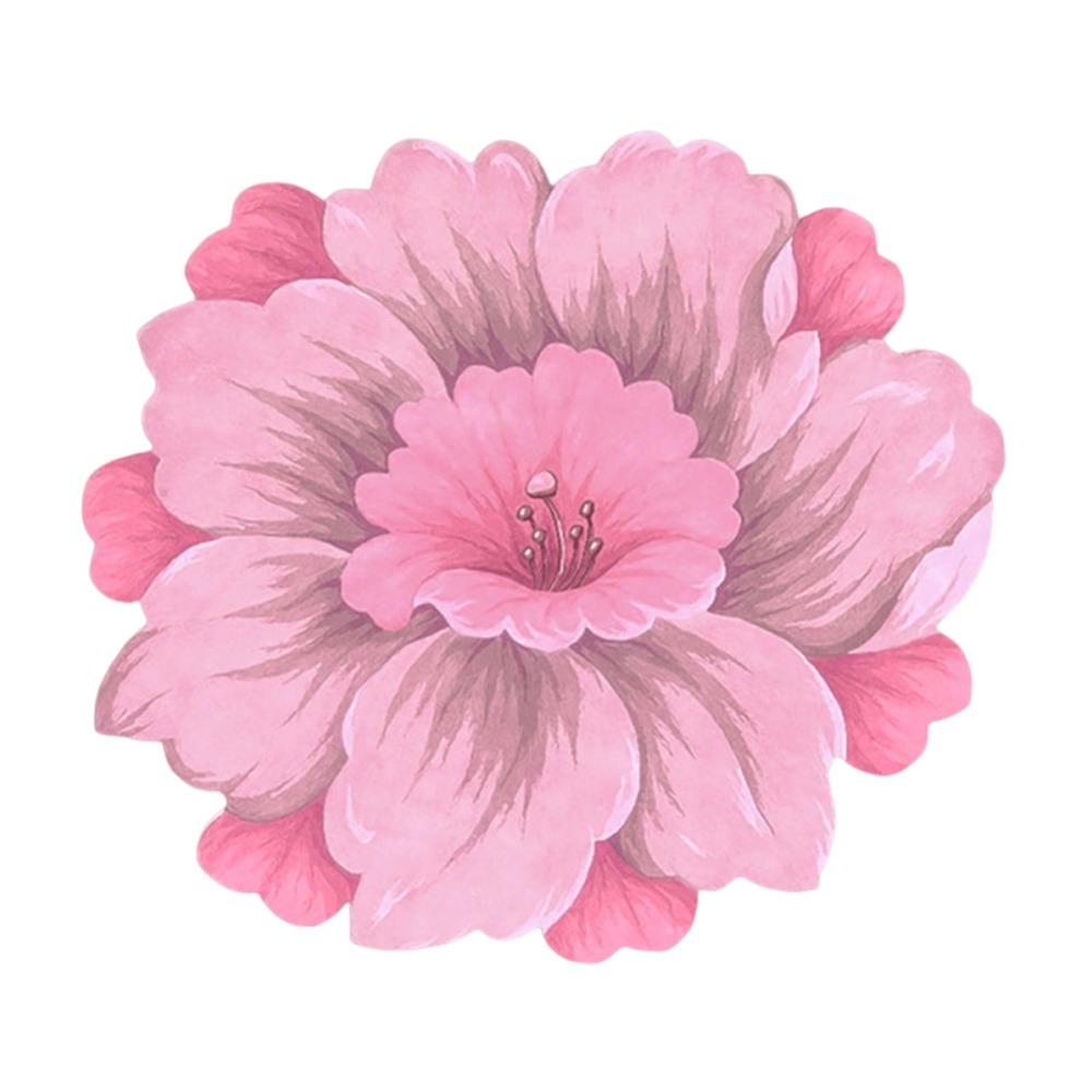 

Pastoral Flower Carpet Special-shaped Door Gasket Baby Crawl Blanket Cloakroom Pink gradient
