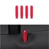 Red Alloy Bolt On Door Lock Knobs P Cover For Mercedes Benz C E W205 2016-19