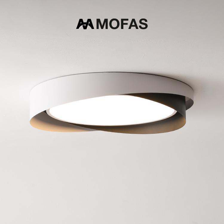Modern Nordic LED Ceiling Light - Minimalist Round Design for Master Bedroom