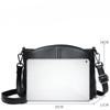 Bag Women'S Bag First Layer Cowhide Splicing Soft Leather Shell Bag One Shoulder Crossbody Handheld Mom Leather Underarm Bag