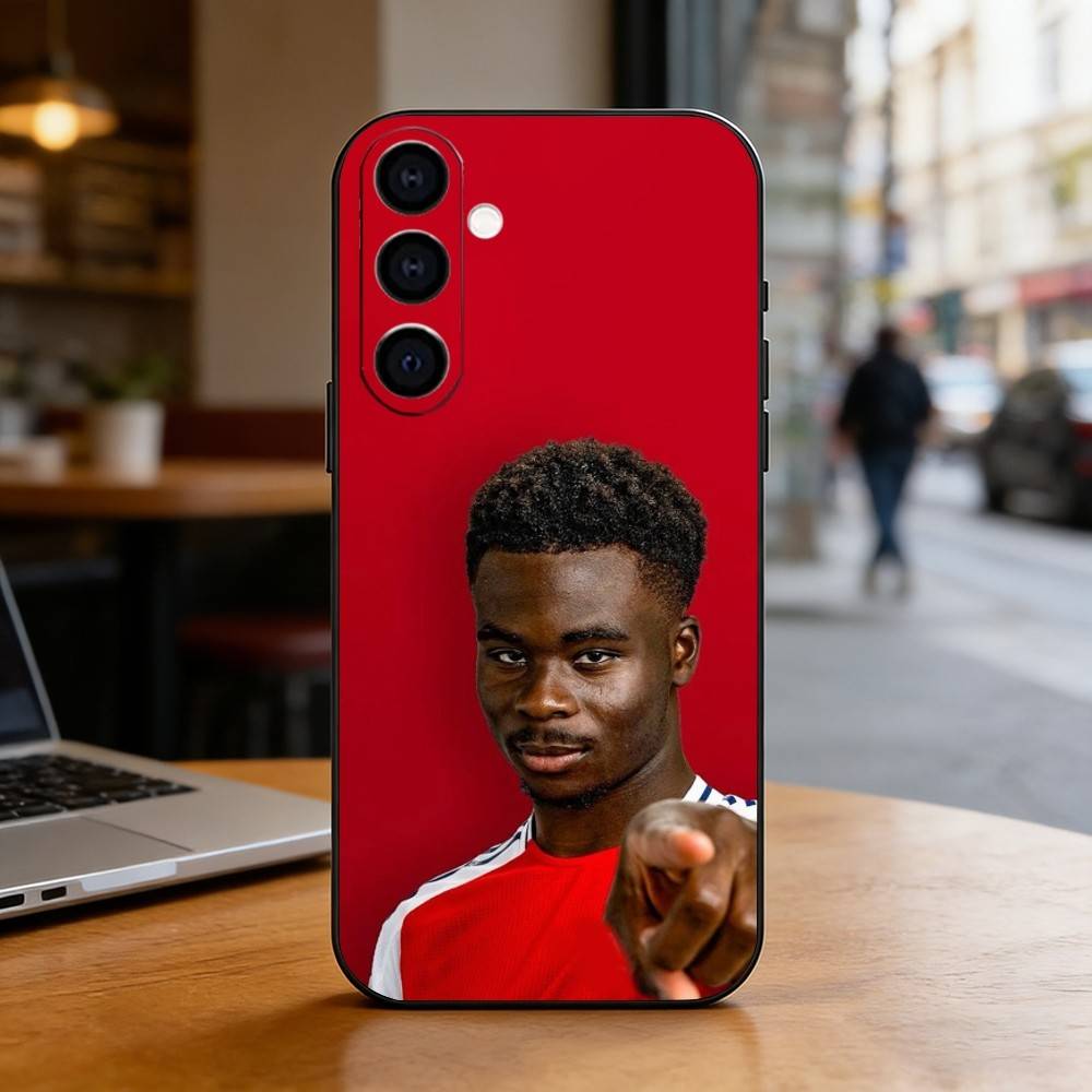Epc B-Bukayo S-Saka Fußball Handyhülle Für Samsung Galaxy A73,A72,A71,A70,A53,A52,A51,Weiche Silikon Schwarze Hülle