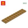 Non-Toxic 34Pcs/Lot 3832 2X10 Base Building Block Moc Board Parts Compatible With Bricks Diy Children Assembly Toys Gift Box