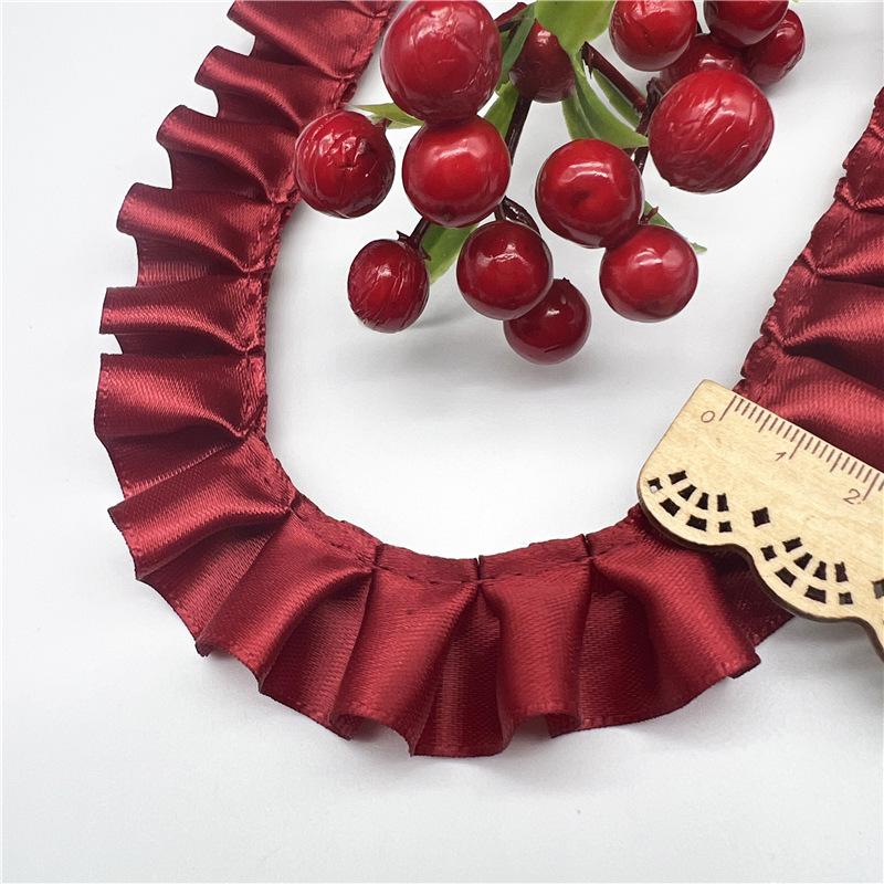 Elegant and Exquisite 4CM Double Folds Transparent Chiffon Lace Clothing Clothing Hem Diy Accessories Multi-color Lace Webbing Crafts Making Ribbons