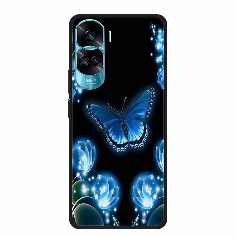 Für Honor 90 Lite Hülle Tiere Stoßfest Weiches Silikon TPU Rückseite Für Huawei Honor 90Lite Handyhüllen Honor90 Lite Katze Capa For Honor 90 Lite