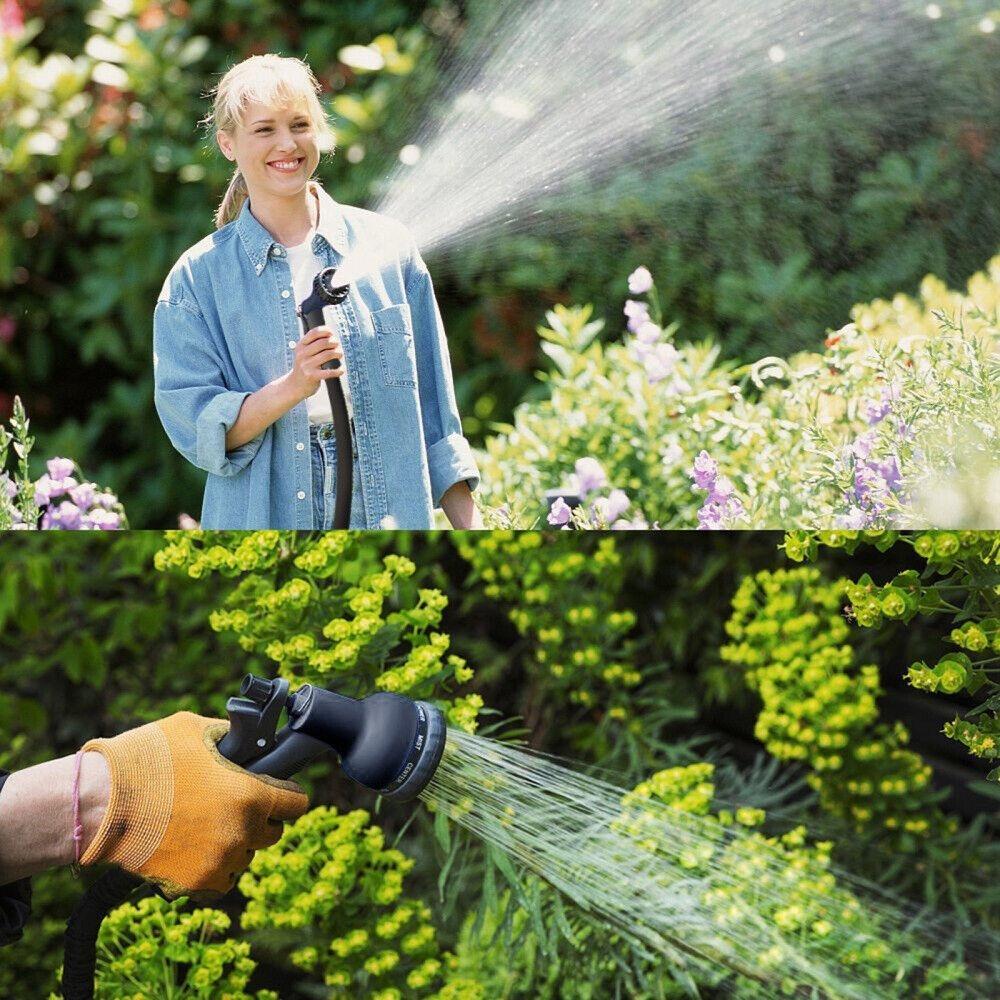 25-100FT Heavy Duty 8 Modes Expandable Garden Magic Hose Pipe Spray Gun Flexible Expanding Stretch Pipe