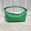 Mini Leather Lunch Bag With Zip Handwoven Design Crossbody Shoulder Women Daily Use