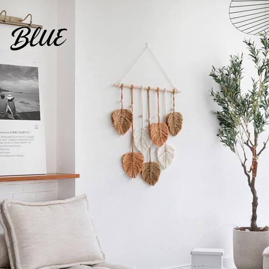 Harmony Creating Wall High Quality Macrame Handmade Large Boho Art Decor Yarn Woven Tapestry Leaf