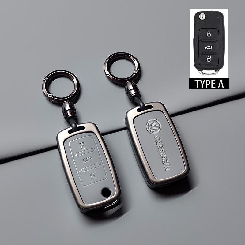 Compatible with Volkswagen Lavida, Lingdu, T-Roc, Touran, Tiguan L Key Case and Keyring.