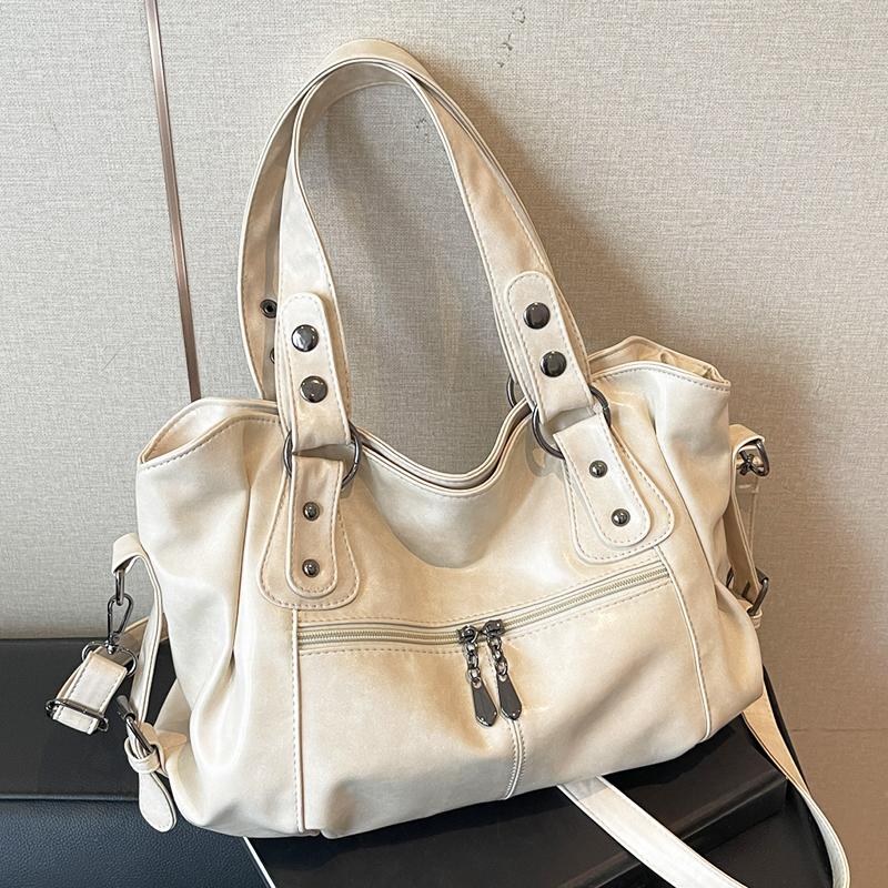 Fashion Faux Leather Handbag Women's Zipper Pockets Crossbody Bag Large Capacity Work Shopping and Meeting Friends Ladies' Holiday Gifts