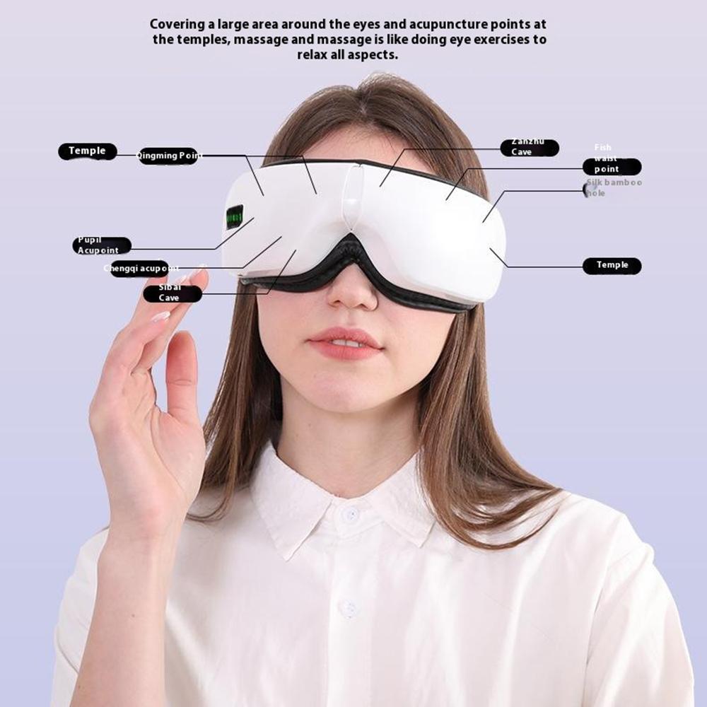 

JY-203 Eye Mask Vibration Heating Eye Massager Hot Compress Eye Care Device with Bluetooth-compatible Music Type A