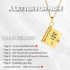 Titanium Steel Love Letter Pendant Necklace for Couples - Clavicle Chain for Girls.