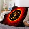 1pc Eerie Eye Symbol Light flannel Blanket for Super Soft Cute Comfort Blanket for Travel Bedding Couch Sofa Blanket Y82554