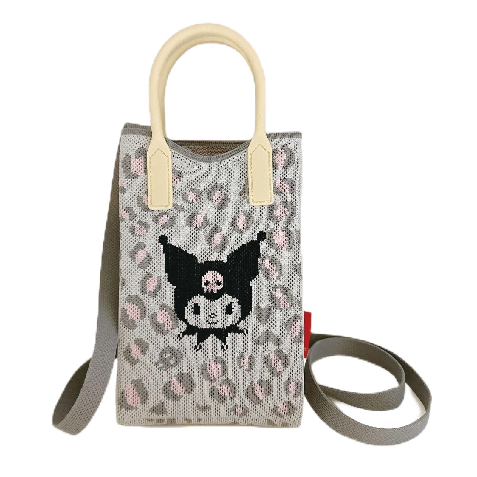 

8380 Silicone Knit Cute 2way Tote Bag [Routeto] Жіноча IP.Baby Lou.Силіконова ручка.Sanrio-A (02 Куромі)