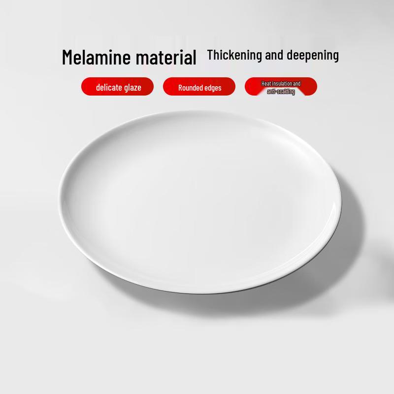 10-inch Melamine Round Shallow Dinner Plate