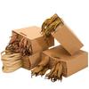 ZISIZ Thickened Square Kraft Paper Gift Bag