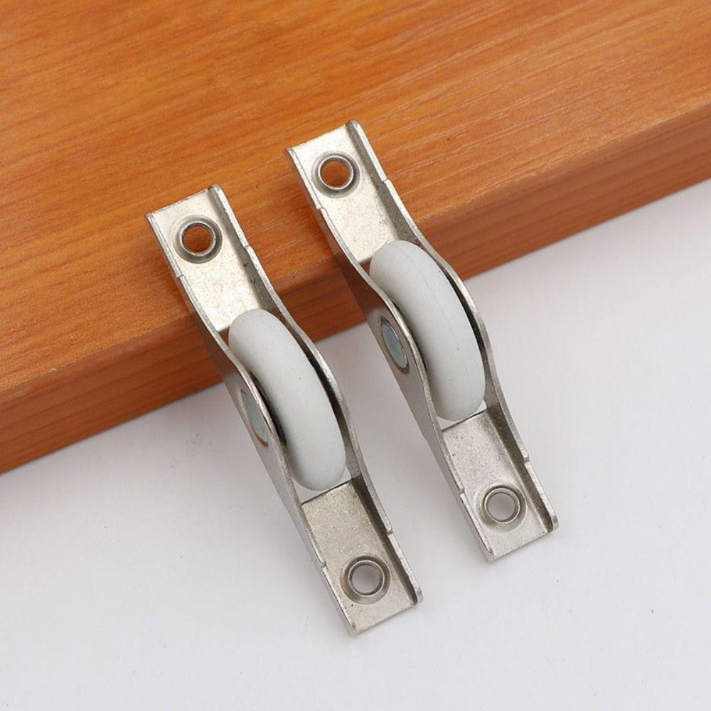 Nylon Sliding Door Bottom Pulley Iron Slotted Door Wheel Portable Barn Door Rollers  Worker