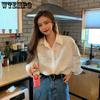 Spring and Autumn Women's Shirt French Design Sense Small Number Long Sleeve Shirt Fashion Temperament Shirt