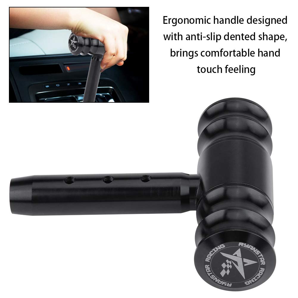 Akozon T-Handle Gear Shift Stick Shifter Handle Manual Auto Car Universal Car Lever Knob Black