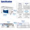 Industrial Ultrasonic Cleaner for Laboratory Use - High Power, Small Size, Ideal for Degreasing and Rust Removal