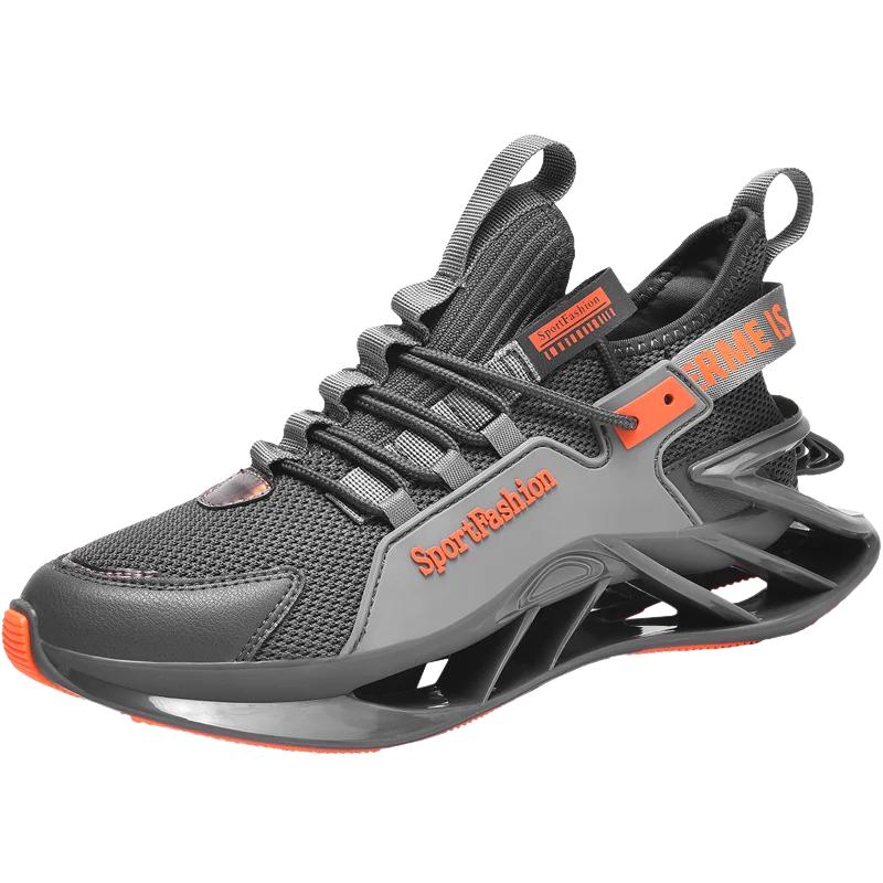 Fashionable Men's Sports and Casual Shoes Mesh Breathable Cushioning High Elastic Blade Shoe New Non-slip Basketball Sneakers