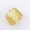 6 teile/los Neue hohl serviette ring legierung serviette taste urlaub partei serviette ring desktop dekoration