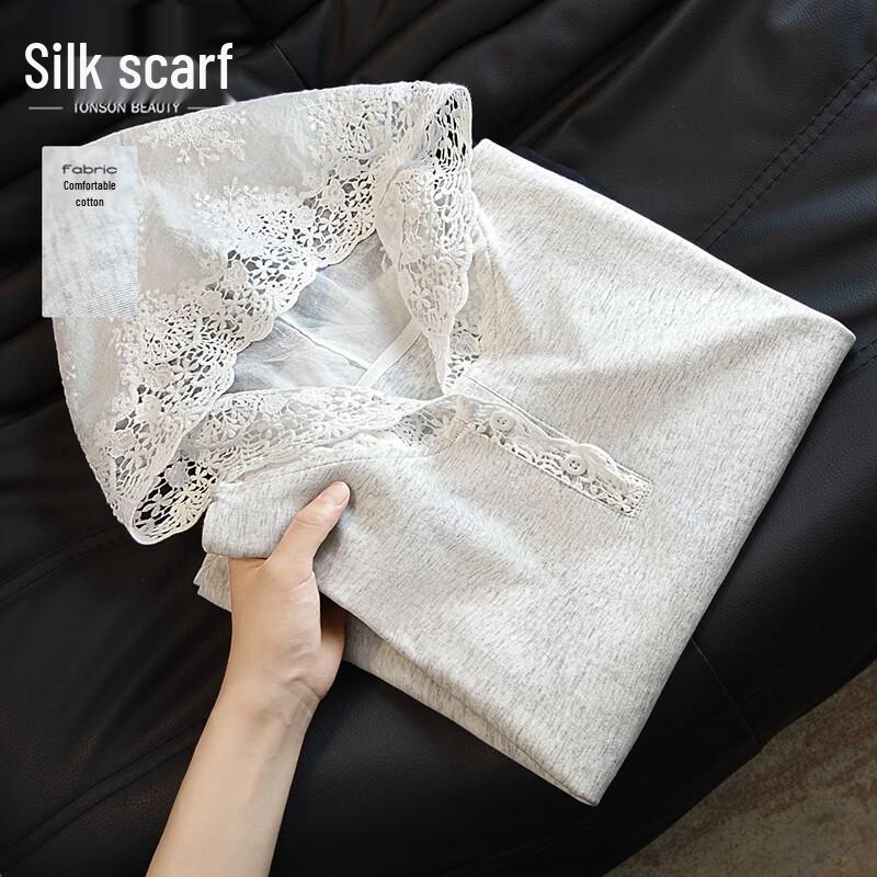 

Women s Loose Fit Hooded Short Sleeve T-Shirt with Lace Trim One Size