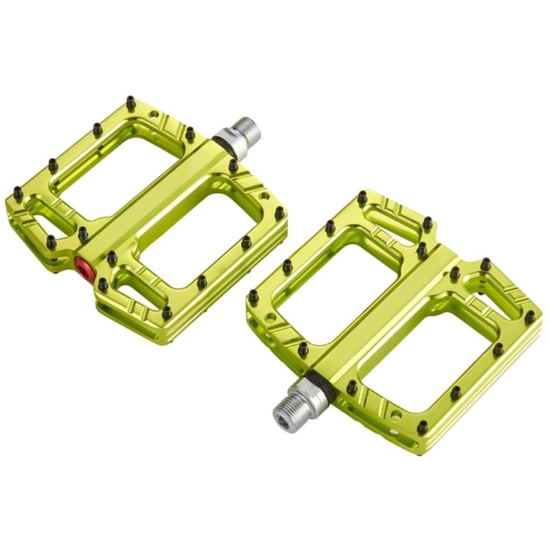Light weight Bicycles Platform Pedals 3 Seal Bearings Nonslip Bicycles Pedals for Mountain Cycling Road Bicycles зелёный