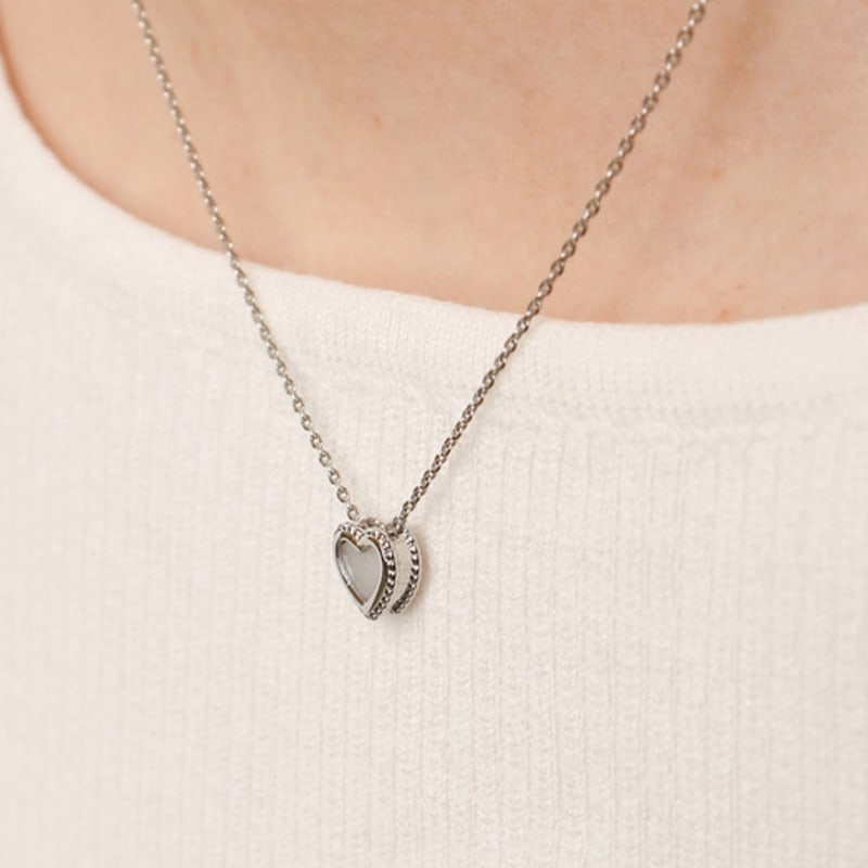 Noonoo Fingers Roulette Heart Necklace
