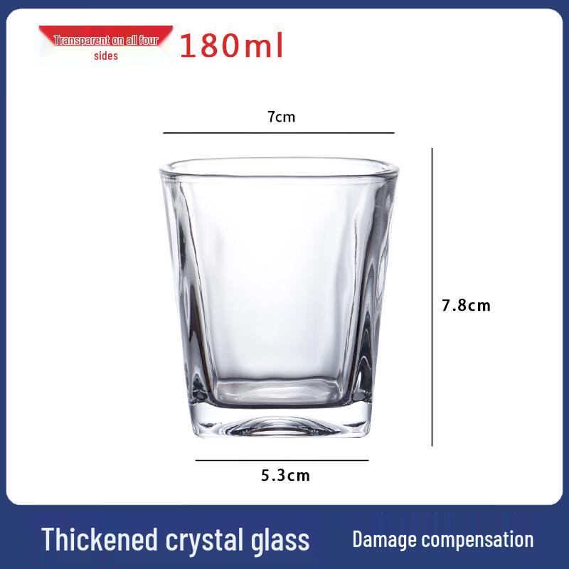 Nordic Transparent Square Mouthwash Cup